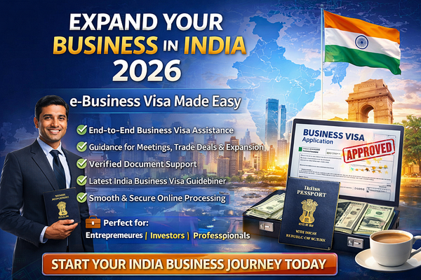 Apply for an India e-Business Visa online in 2026 and expand your business opportunities without…