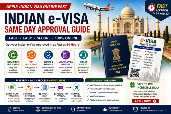 ⚡ Apply Indian Visa Online Fast: Instant eVisa Approval for Urgent Travel 🇮🇳