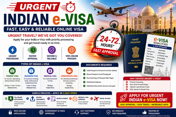 India eVisa for Global Travelers:⚡ Urgent India Visa 2026 | Apply Indian eVisa Fast & Avoid…