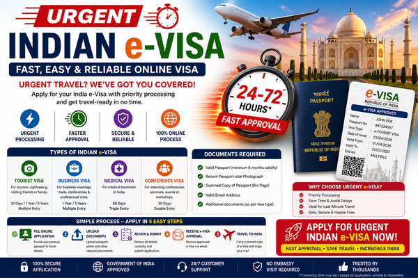 ⚡ Urgent India Visa 2026 | Apply Indian eVisa Fast & Avoid Last-Minute Delays 🇮🇳