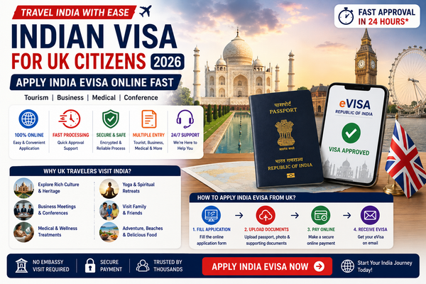 🇬🇧 Indian Visa for UK Citizens 2026 | Apply India eVisa Online Fast 🇮🇳:https://www.indianvisasonlinegov.org/indian-visa-for-uk-citizens