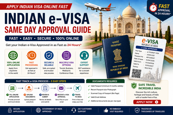 ⚡ Apply Indian Visa Online Fast: Instant eVisa Approval for Urgent Travel 🇮🇳