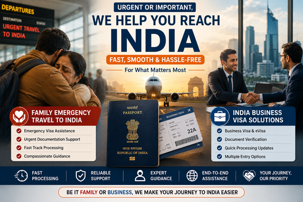 The Two Most Important Reasons People Travel to India: Family Emergencies and Business Opportunities
