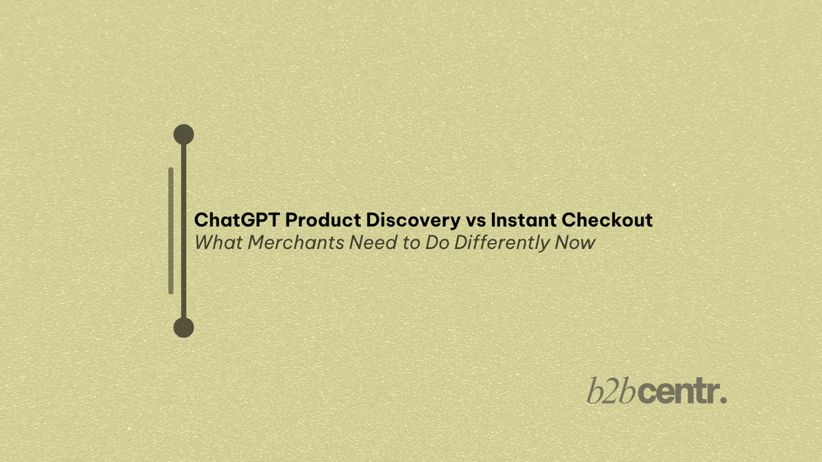 ChatGPT Product Discovery vs Instant Checkout