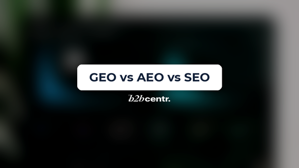 GEO vs AEO vs SEO