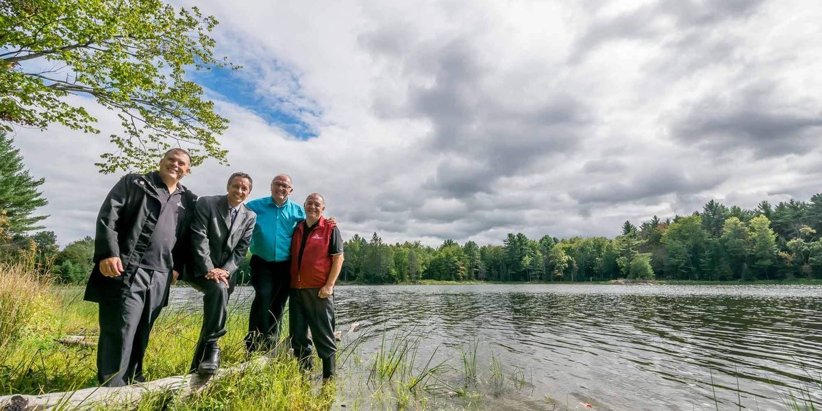 Les élus de Saint-Jérôme impliqués dans le dossier du parc-nature: François Poirier, de l'urbanisme, le maire Stéphane Maher,