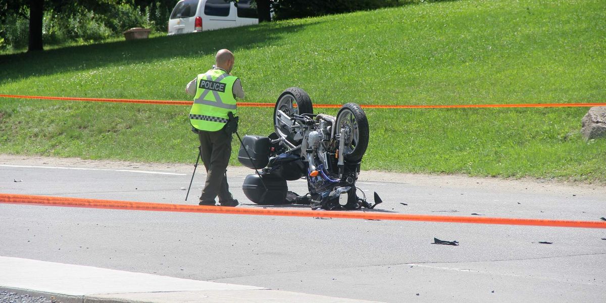 Accident de moto à Sainte-Adèle