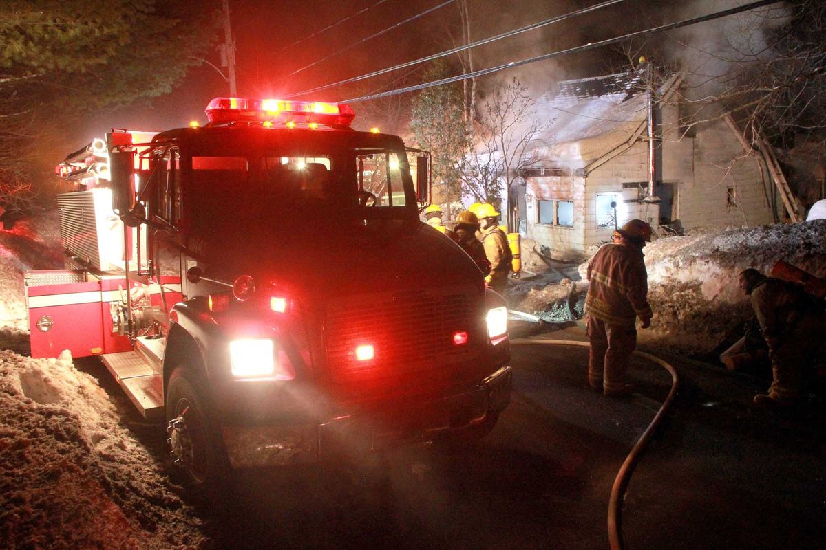 Incendie dans la nuit à Sainte-Sophie