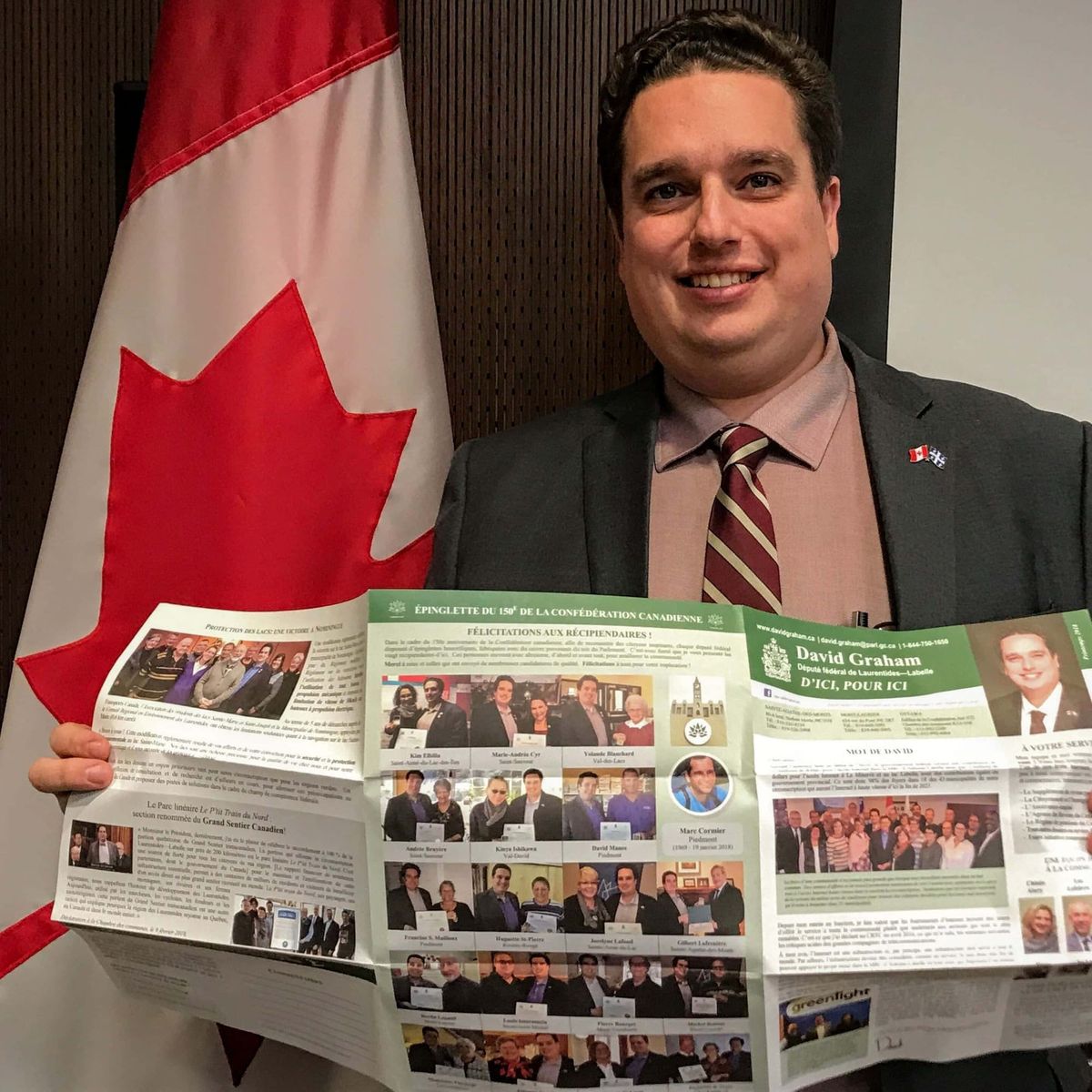 L’édition Printemps 2018 de l’Infolettre de David Graham est la 1re au pays offerte dans un nouveau format en couleurs, à la