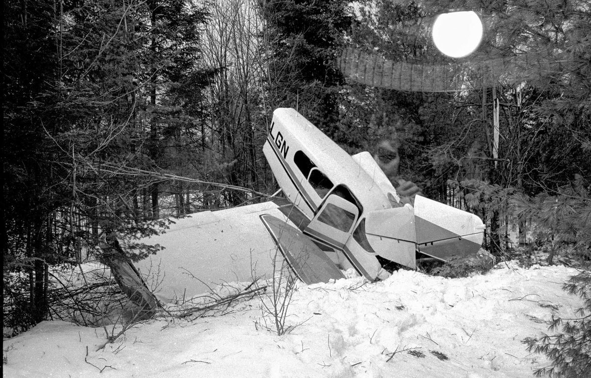 1978: un petit avion bimoteur s'écrase à Bellefeuille