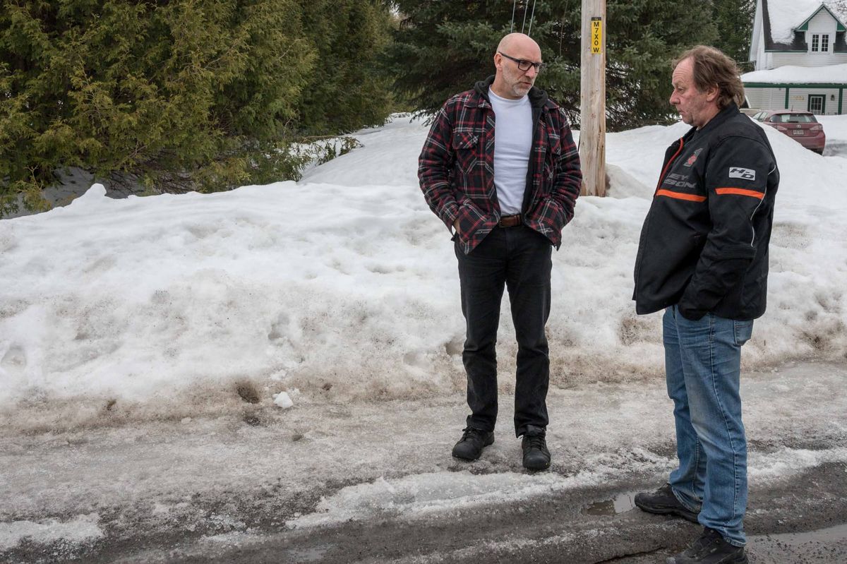 Depuis le début du printemps, Martin Cyr et André Bédard appréhendent la fonte des neiges et les inondations qu'ils sont cert