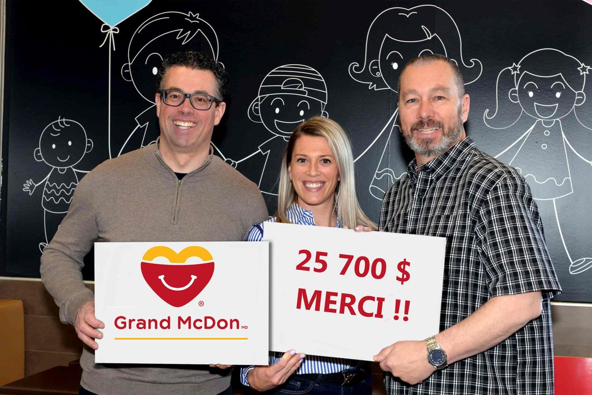 Record de 25 700$ recueillis pour le Grand McDon