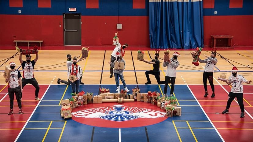 Faute de matchs, les Cheminots ont joué au Père Noël