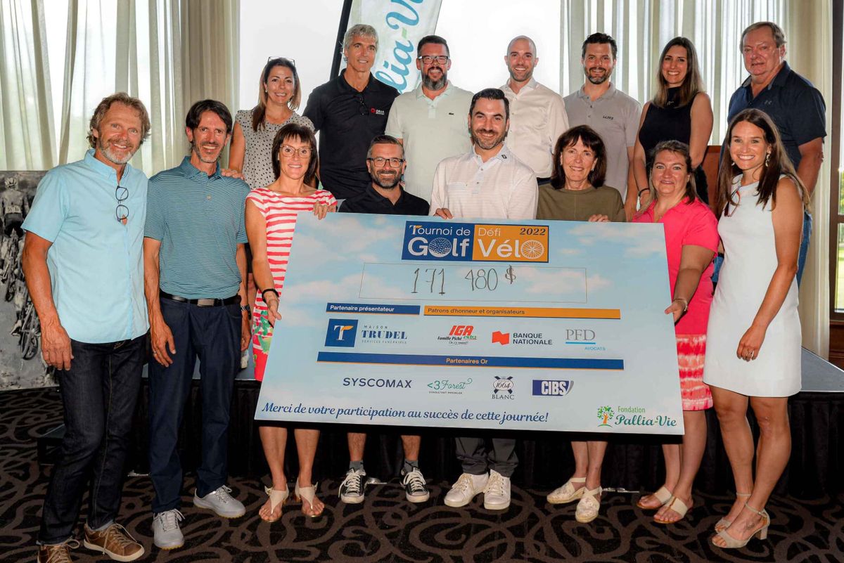 Au golf et à vélo,  171 480$ pour Pallia-Vie