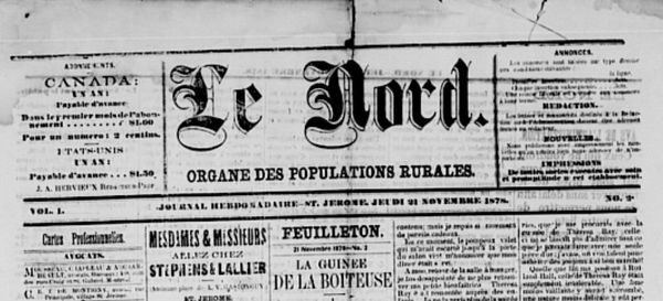 «Nous publierons avec empressement les nouvelles qu'on voudra bien nous adresser de n'importe où», lit-on sur le numéro 2 du