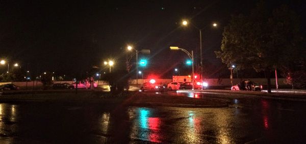 Il y avait peu de circulation samedi soir près du Carrefour du Nord après un accident au coin des boulevards Grignon et de La
