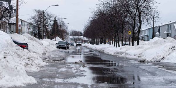L'avenue du Parc dans le quartier de Saint-Antoine, à Saint-Jérôme, le 20 février 2016.