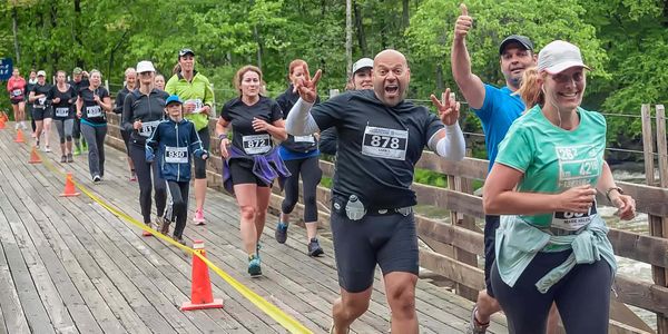 Il y avait des coureurs de tous les horizons à la Course nature de la Rivière-du-Nord, le 5 juin 2015.