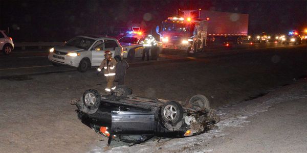 L'accident a ralenti le trafic sur près de 5 kilomètres, du Carrefour du Nord jusqu'à peu avant la Porte du Nord. Photos par