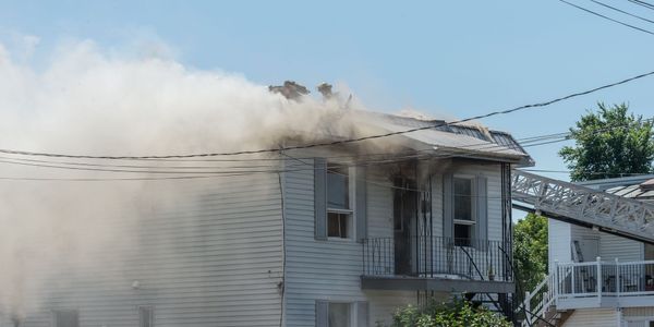 Logement détruit par un incendie