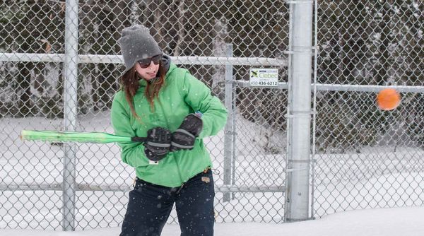 Balle molle en raquettes à Sainte-Sophie
