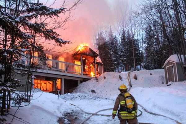 Feu à Morin-Heights