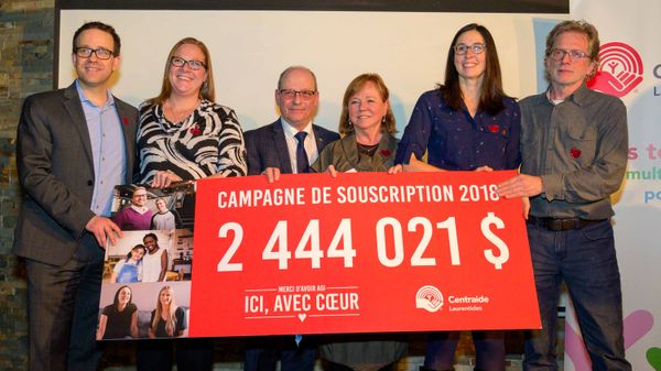 Centraide Laurentides a recueilli 2,44 M$ pour aider les plus mal pris