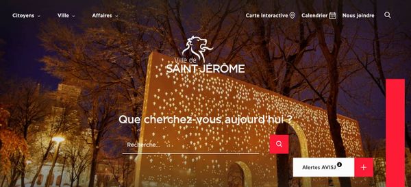 Nouveau site internet pour la Ville de Saint-Jérôme, centré sur les services aux citoyens