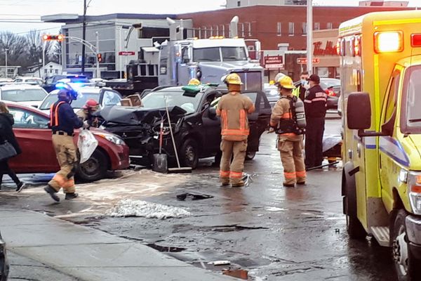 Accident sur la 117 à Lafontaine