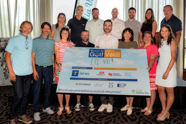 Au golf et à vélo,  171 480$ pour Pallia-Vie