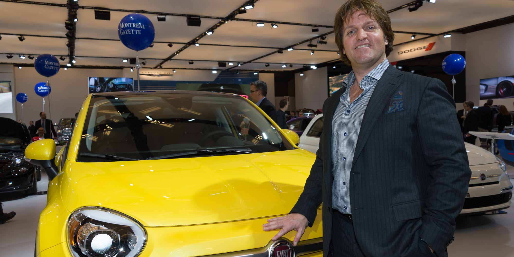 Rencontré au Salon de l'Aauto de Montréal: Sébastien Cloutier, bien connu dans les Laurentides et propriétaire de la concession Chrysler et Fiat de Saint-Jérôme.