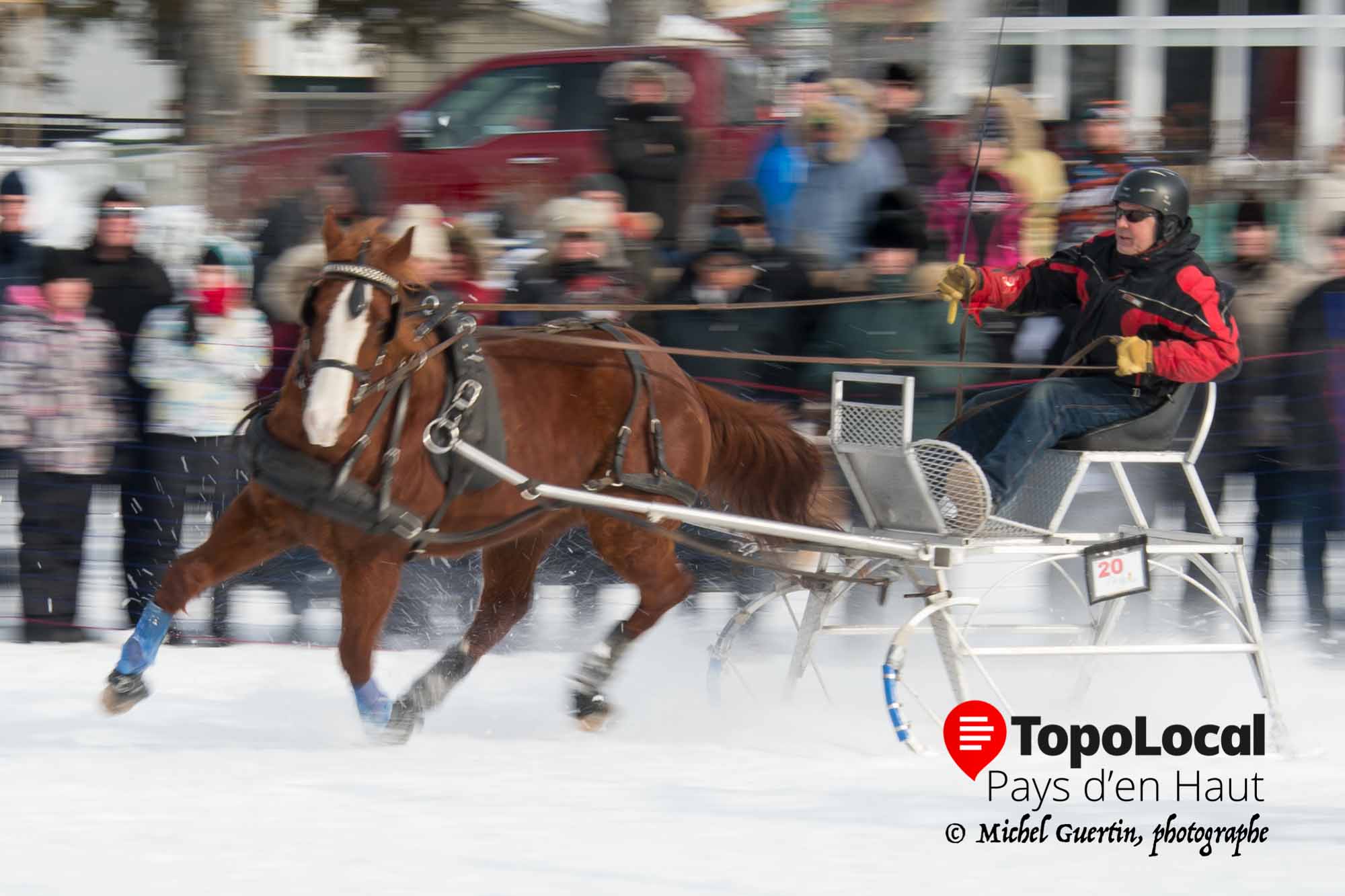 Jean-Luc Normandin, le seul compétiteur de notre région a donné tout un spectacle aux gens présents.