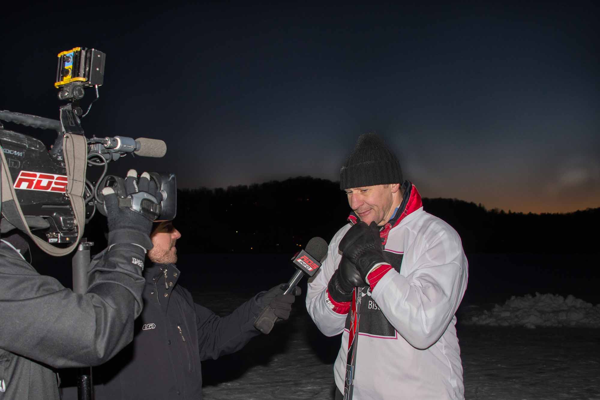 RDS était aussi sur place afin de questionner Alex Kovalev entre autre sur les déboires du Canadien ces temps-ci.