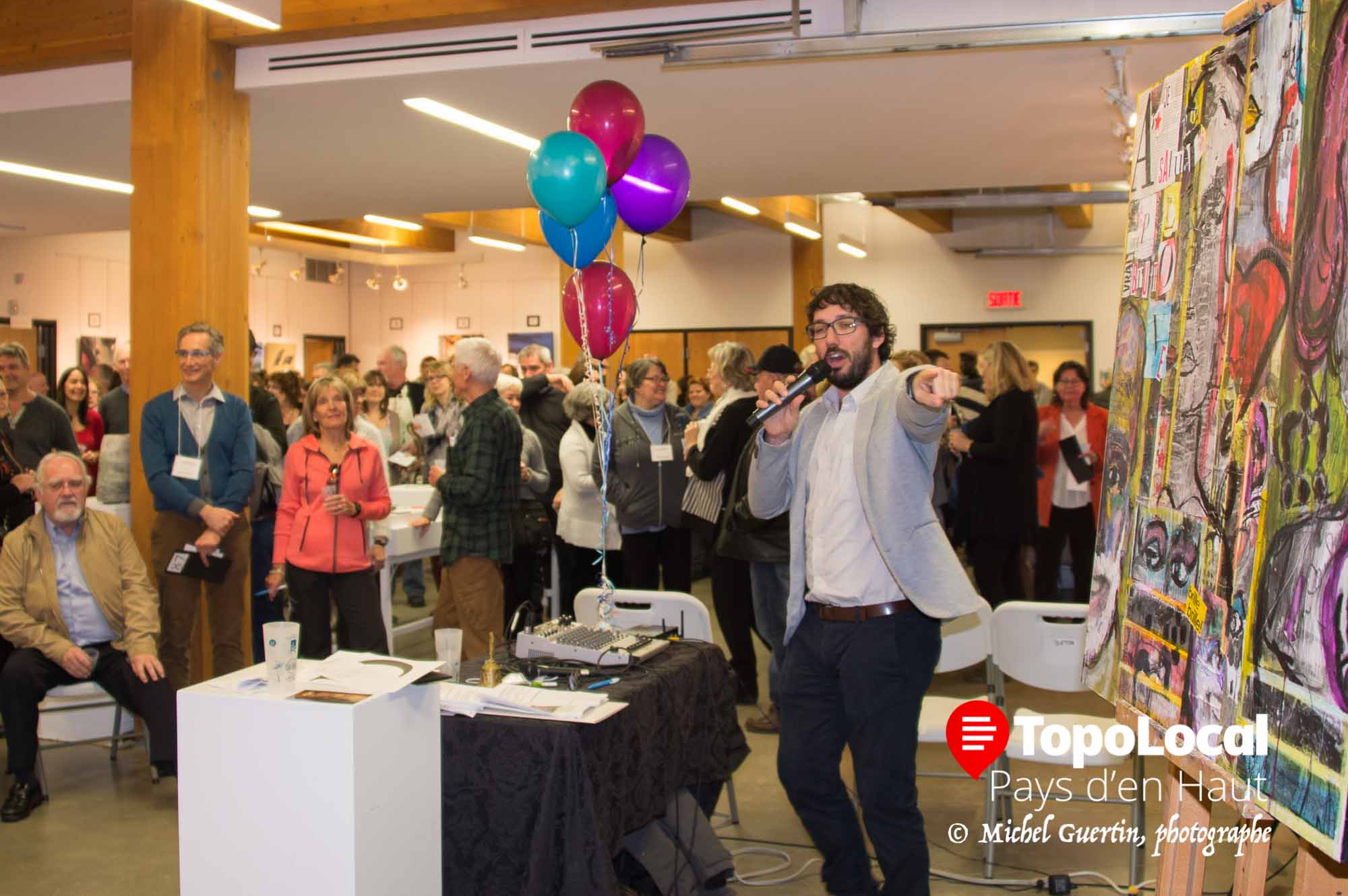 Christian Morin a fait un très beau travail d'animation afin de faire de la partie encan criée un spectacle haut en couleur et rebondissements