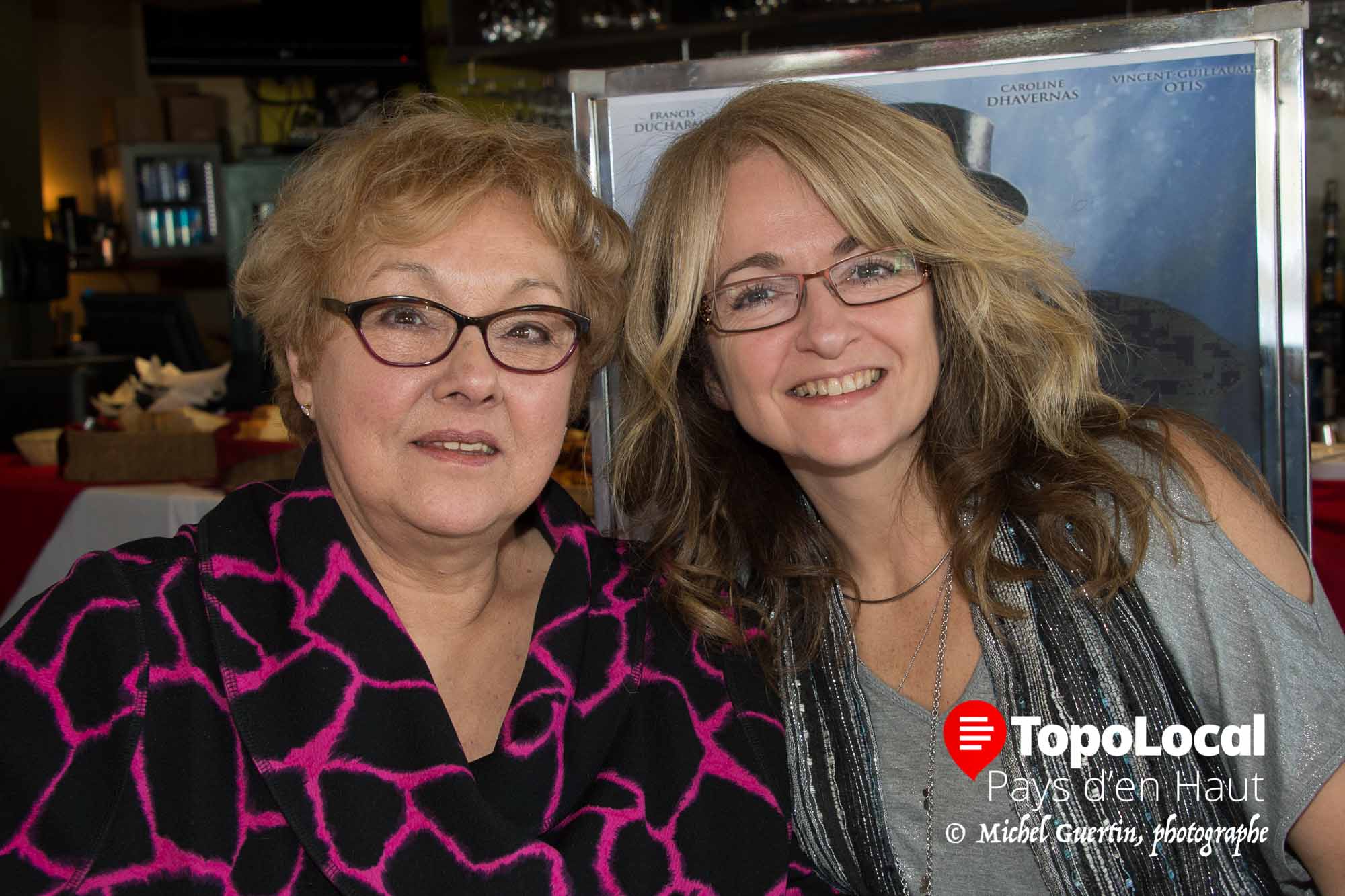 L’accueil au restaurant Spago était assuré par Isabelle Thomas et Josée Riopel.