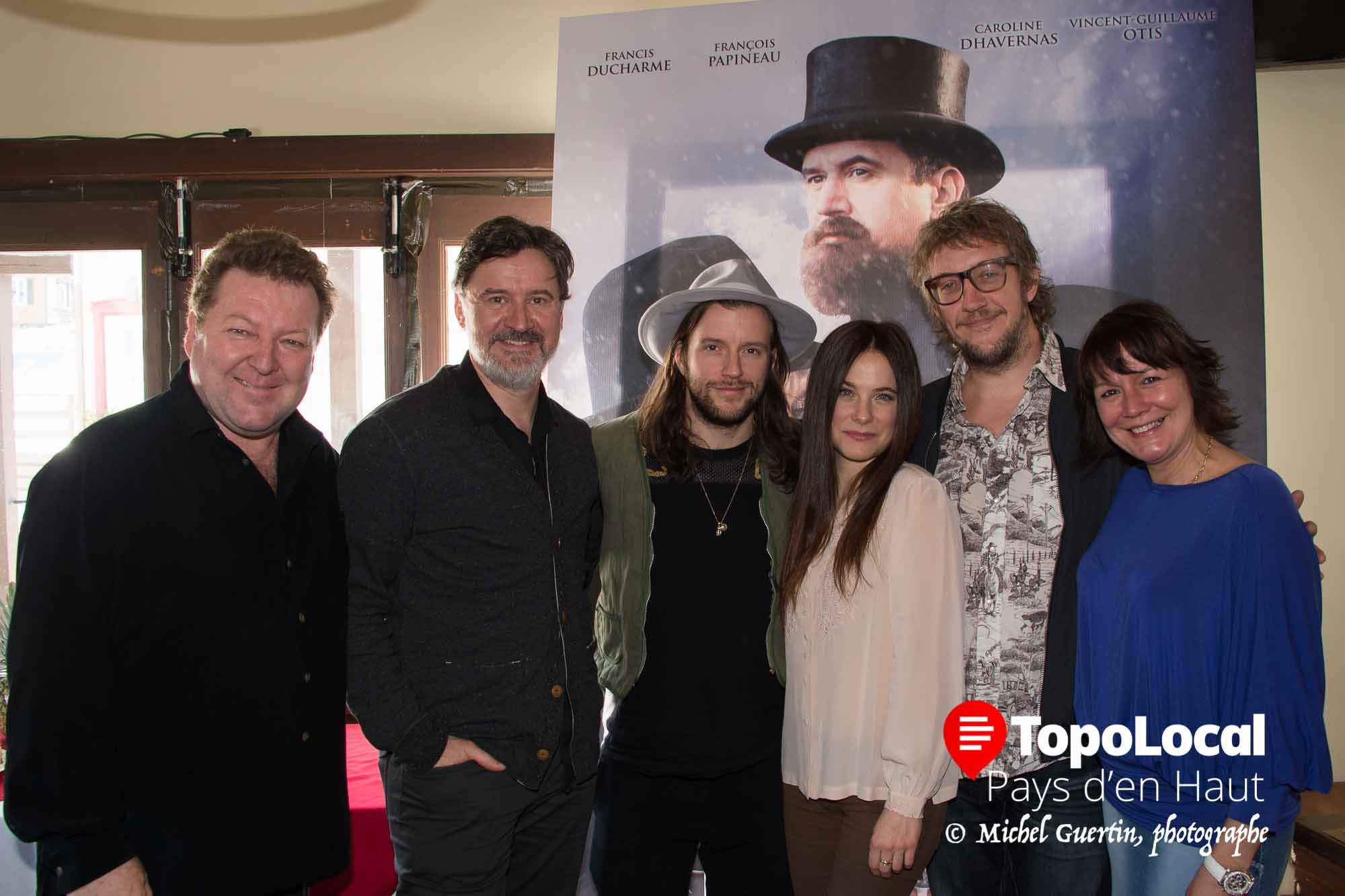Les deux co-propriétaires du restaurant Spago, Louis Desjardins et Angela Klein, étaient heureux de recevoir les comédiens et le réalisateur de Chasse-Galerie, le dimanche 21 février 2016.