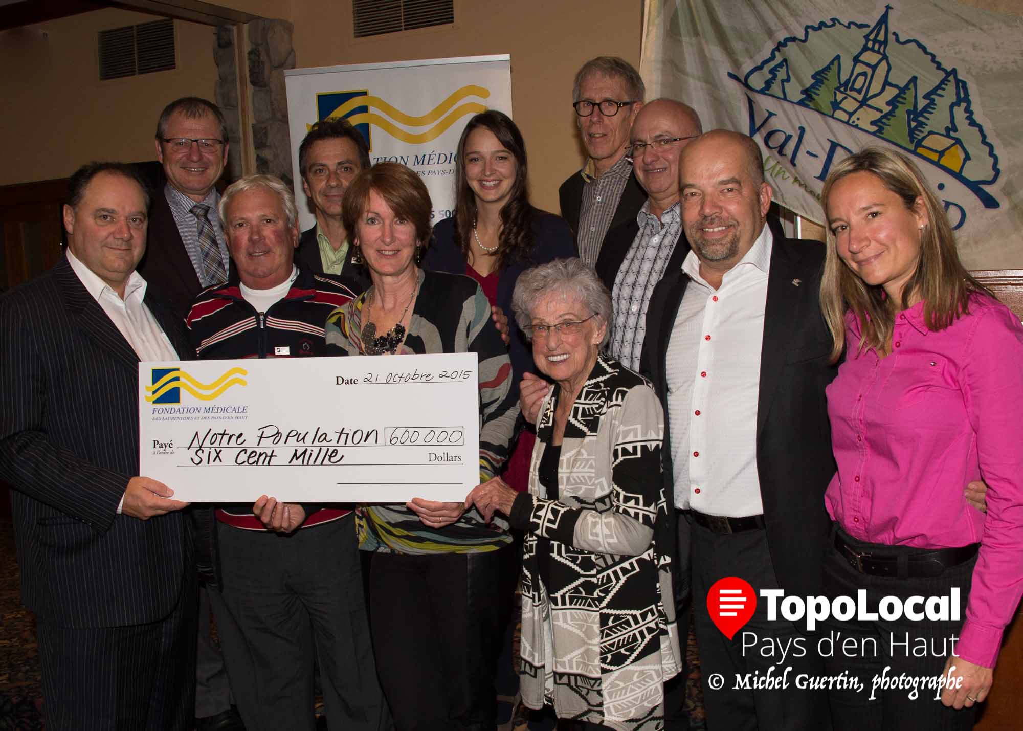 L'une de ses dernières apparution publique lors du souper du président à l'Hôtel du Mont-Gabriel en octobre 2015.