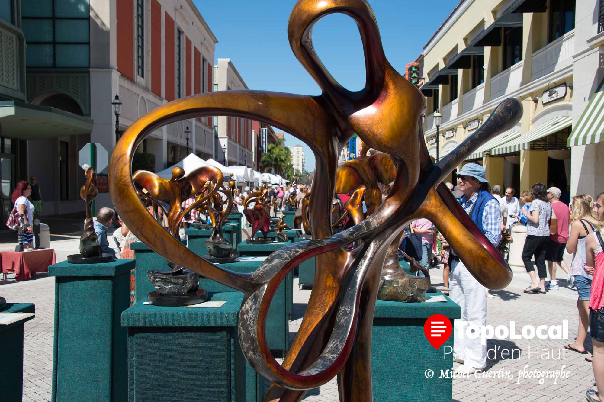 L'art était à l'honneur dans les rues de West Palm Beach devenues pietonnières pour l'occasion. Il y en avait pour tous les gpûts et budjets.