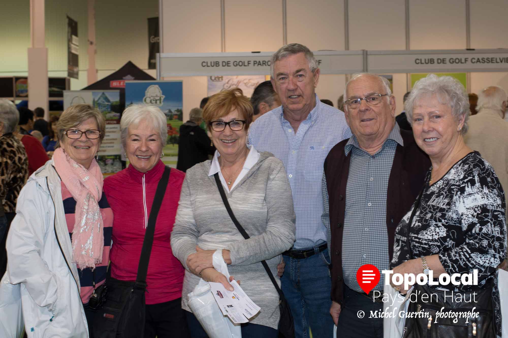 On y a même rencontré des gens de Sainte-Adèle réellement mordu du golf. Il s'agit de Paulette Bouchard, Lucie Létourneau, Huguette et Jacques St-Georges, Arsène Rochon et Louise Guindon.
