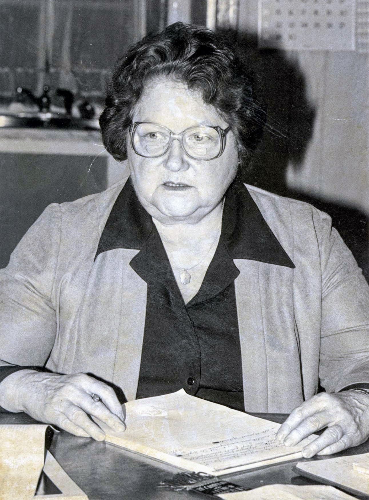 Liane Lamarche Nightingale avait succédé à son mari en 1976 dans la désormais disparue New-Glasgow.