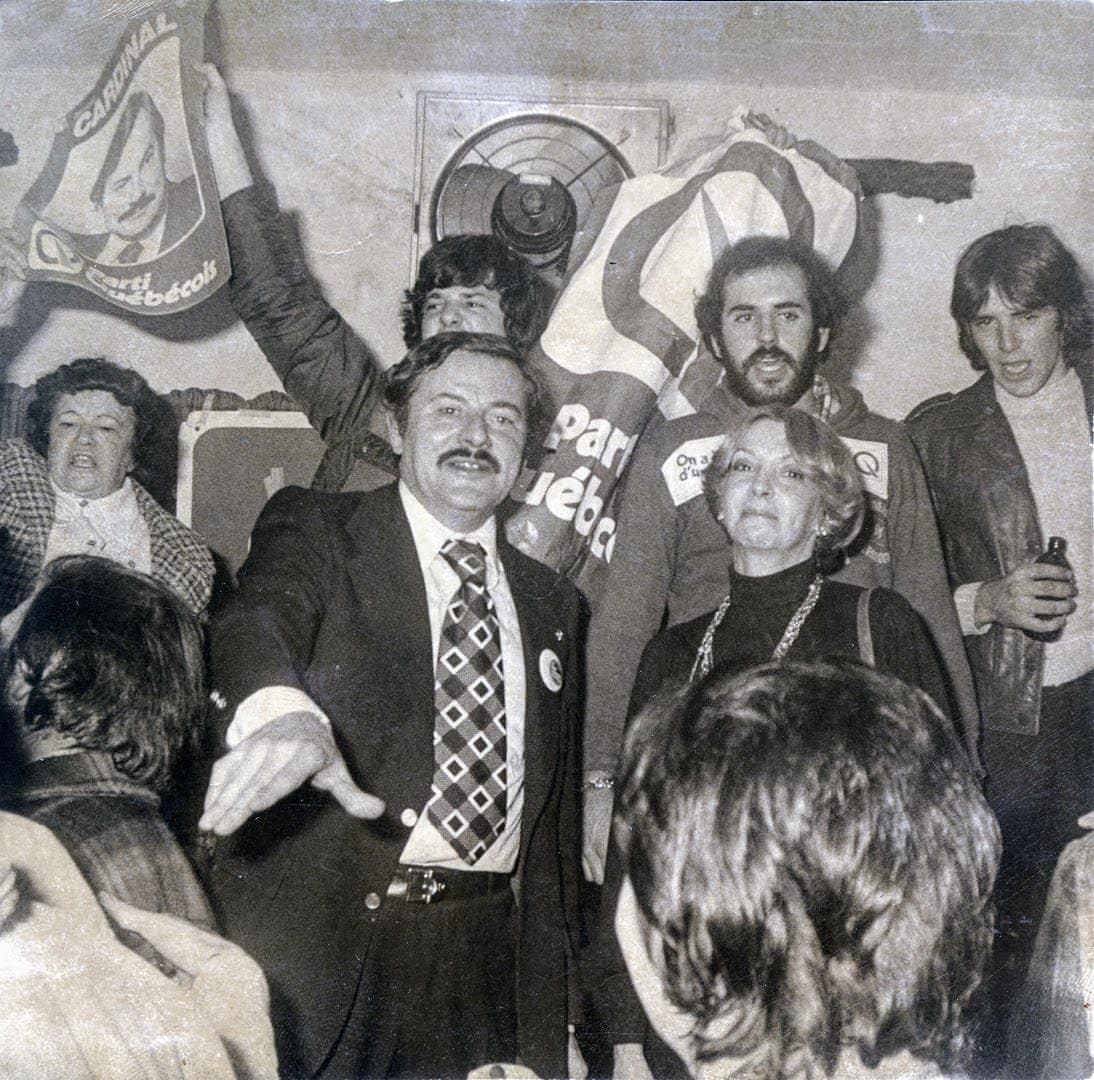 Le député Jean-Guy Cardinal lors de son élection en 1976. Photo Société d'histoire de la Rivière-du-Nord