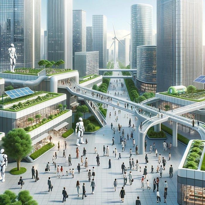 Utopian and Dystopian Depictions of an AI-Enabled Society