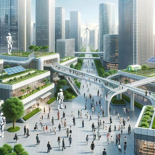 Utopian and Dystopian Depictions of an AI-Enabled Society