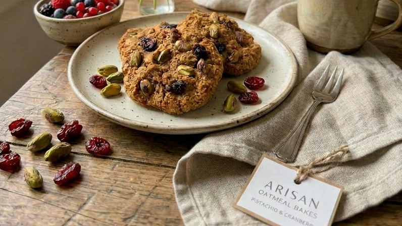 Breakfast Pistachio Cranberry Cookies