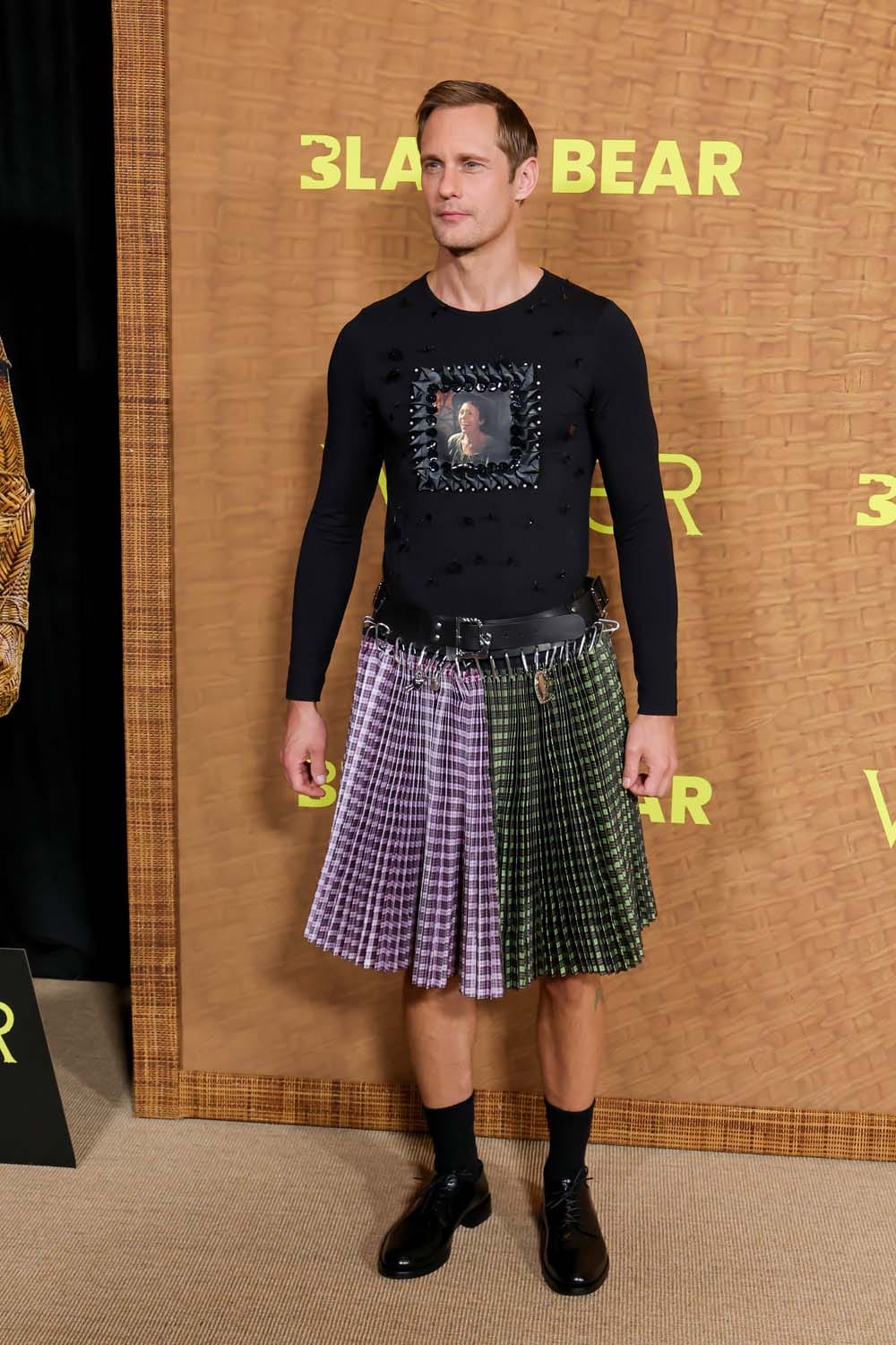 Alexander Skarsgard Goes to Plaid for Wicker