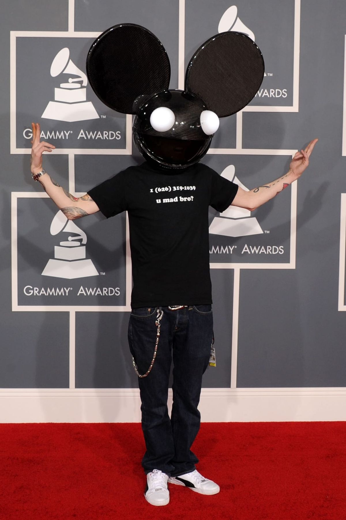 Grammy Awards Huh? Carpet: Deadmau5