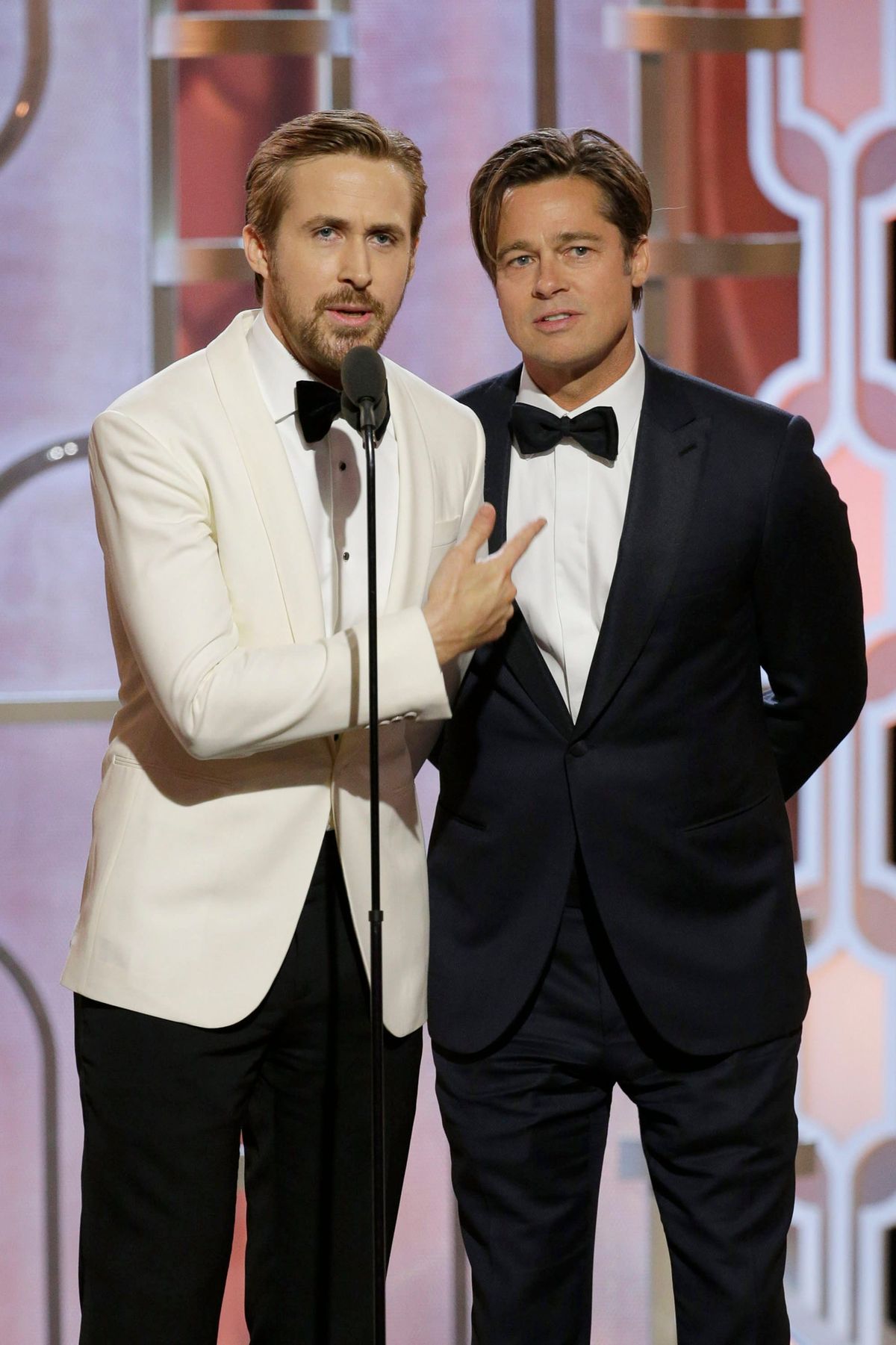 brad pitt golden globes ryan gosling 2016