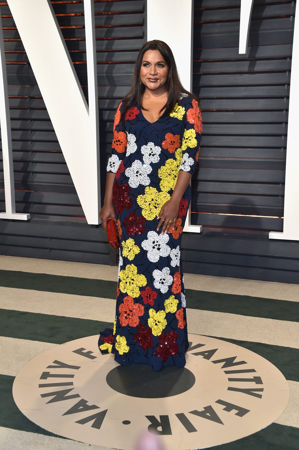 Mindy Kaling in a Resplendent Naeem Khan