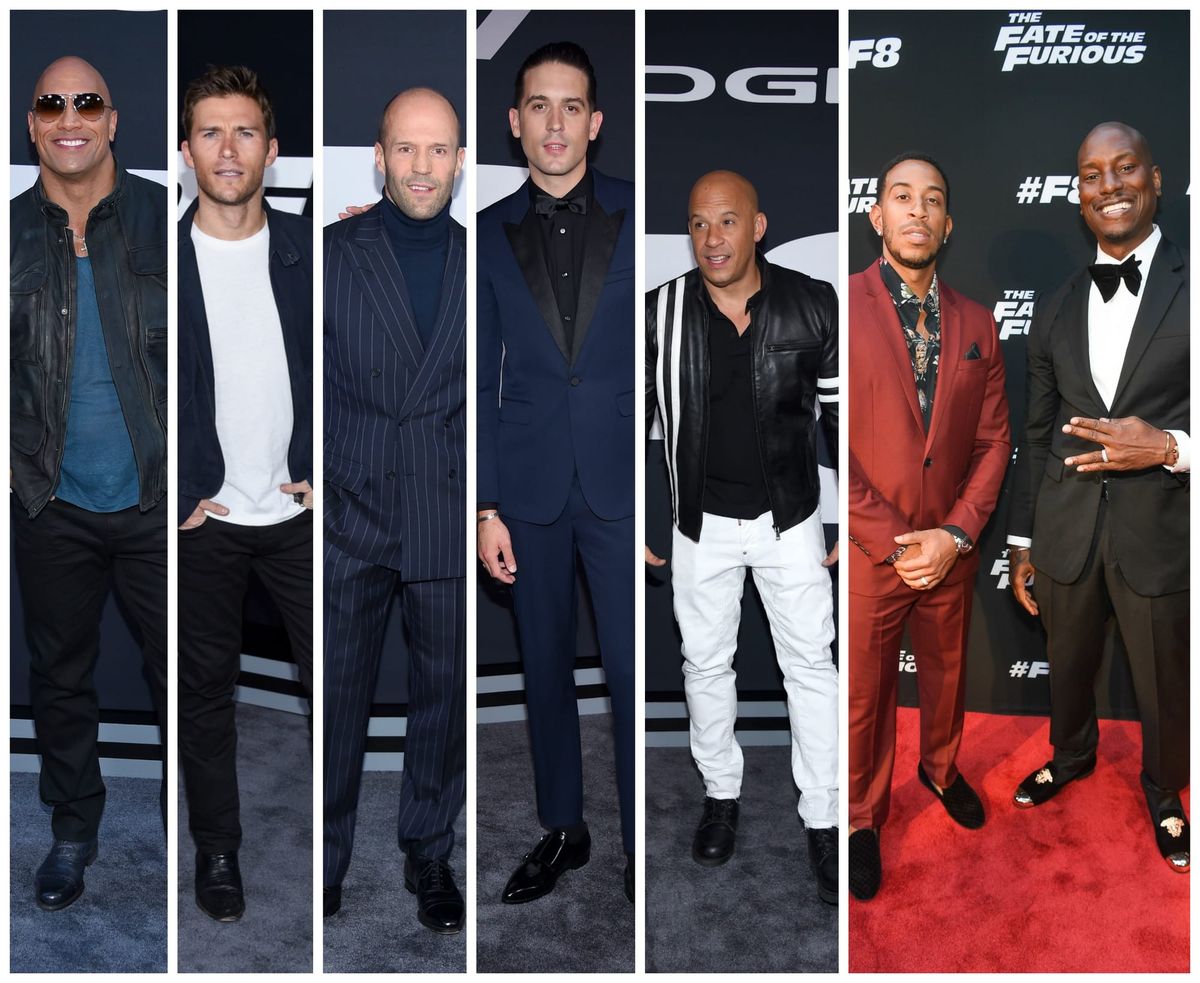 Dudes at the Premiere of The Fate of the Furious, A Title I Always Get Wrong