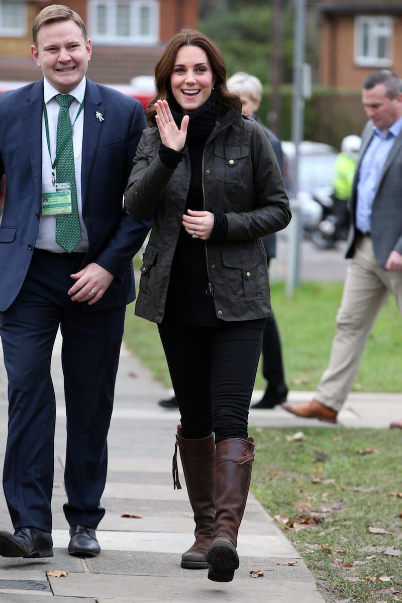 Kate Visits Children (And Bugs), Looks Casual For Gardening